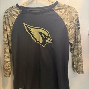 Women’s Arizona Cardinals Camouflage Salute to Service 3/4 Sleeve Shirt